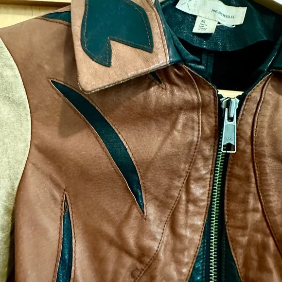 Pins & Needles Multicolor Leather Jacket - Picture 3 of 13